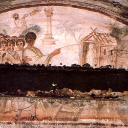 Cultura: a Roma una figura inconsueta nell’arte funeraria paleocristiana