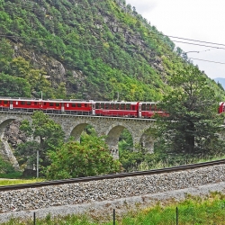 A Livigno e il trenino rosso del Bernina