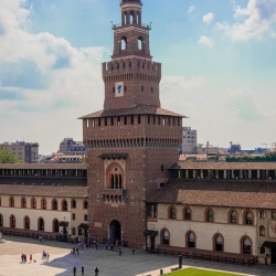 Le merlate del Castello Sforzesco